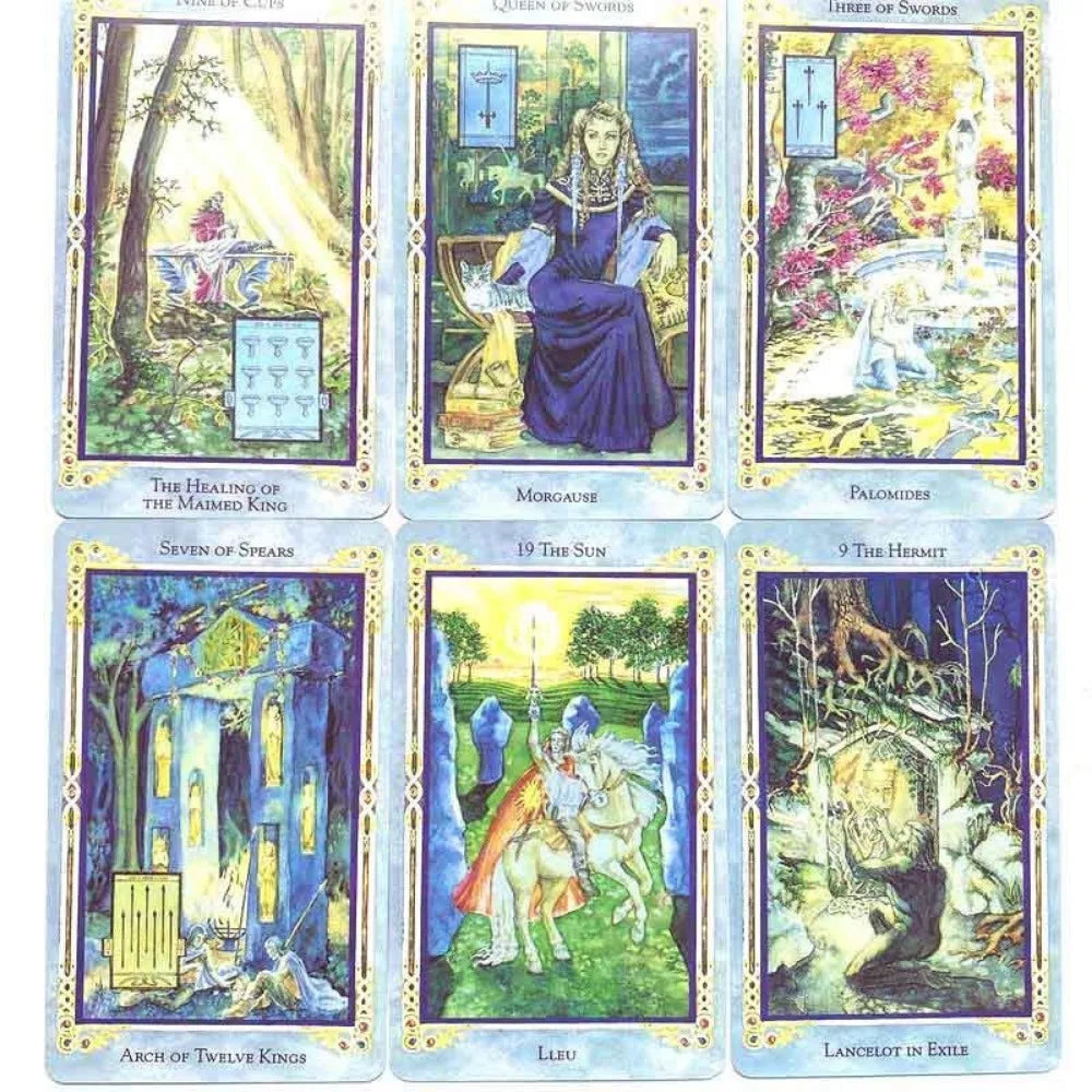 Legend King Arthurian Tarot Board Game Family Party Playing Cards Deck Table Game Divination Date Legend The Arthurian Tarot