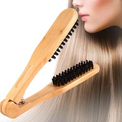Professional Hair Straightener Bristle Straight Hair Double Brush V shaped Comb Clip Does Not Hurt Styling Tools  Home