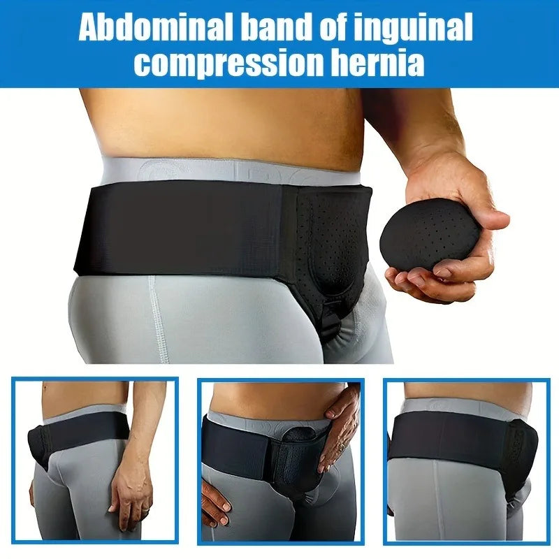 Inguinal Hernia Belt Truss Sports Hernia Support Pain Relief Recovery Strap for Surgical Recovery And Sports Injuries
