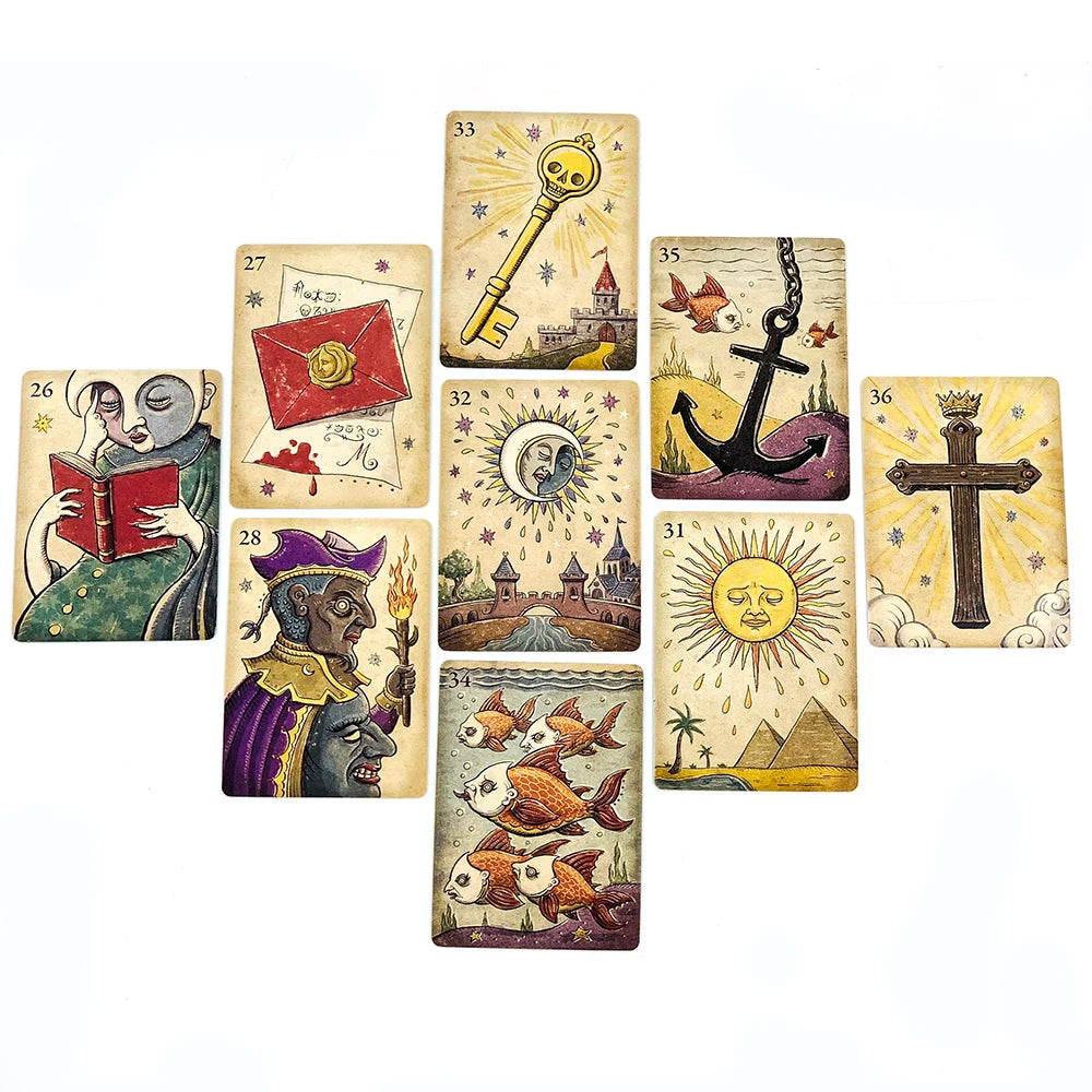 Oracle Cards A 36 Mysterious Divination Oracle Cards Party Entertainment Board Game,Perfect For Spiritual Guidance & Collectors