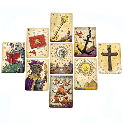 Oracle Cards A 36 Mysterious Divination Oracle Cards Party Entertainment Board Game,Perfect For Spiritual Guidance & Collectors