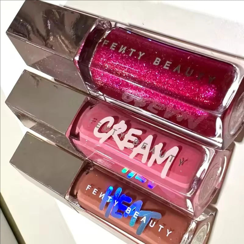 Fashion Fenty Beauty 9 Colors Lip Gloss Waterproof Liquid Lipstick Nude Pink Lips Tint Makeup Moisturizing Lip Glaze Cosmetics