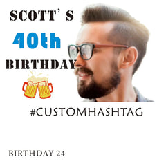Custom Cheap Birthday Favors Temporary Tattoo With Face Photo, Cheers and Beers, Fiesta Favor