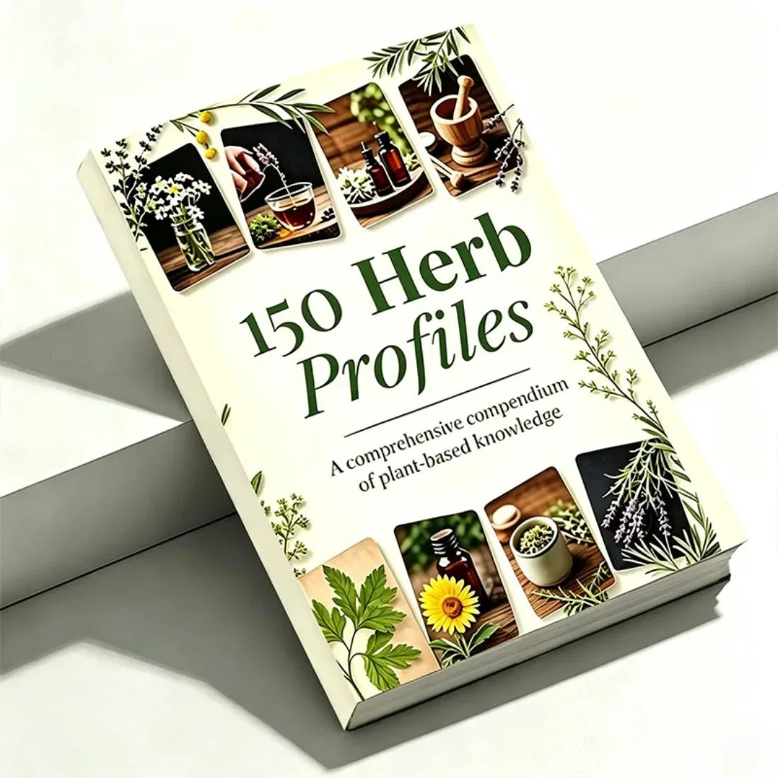 Herbal Medicine Book 150 Herb Profiles Natural Remedies Guide Medicinal Plants Encyclopedia Home Healing Reference Book