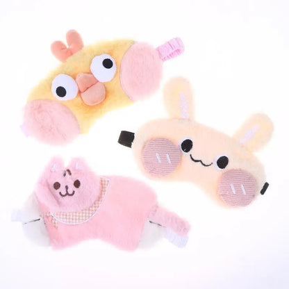 Cute Cartoon Plush Sleep Eye Mask Light Blocking Sleeping Eye Cover Protective Eye Mask Comfortable Soft