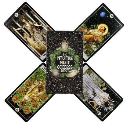 The Intuitive Night Goddess Tarot Decks High Quality Board Game Fun Divination Tarot For Beginners