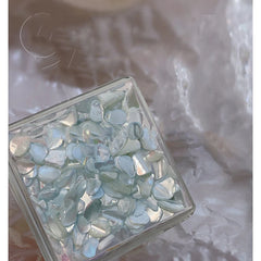 Natural Abalone Sea Shell Stone Nail Art Decoration Aurora 3D Irregular Slice Fragments Flakes For Nail Tip Beauty Nails Charms