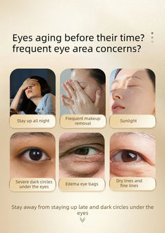 Beauty Salon Line-grade Black Gold Royal Jelly Collagen Light Wrinkle Eye Cream Care Anti Wrinkle Cream Eye Bags Contour Beauty