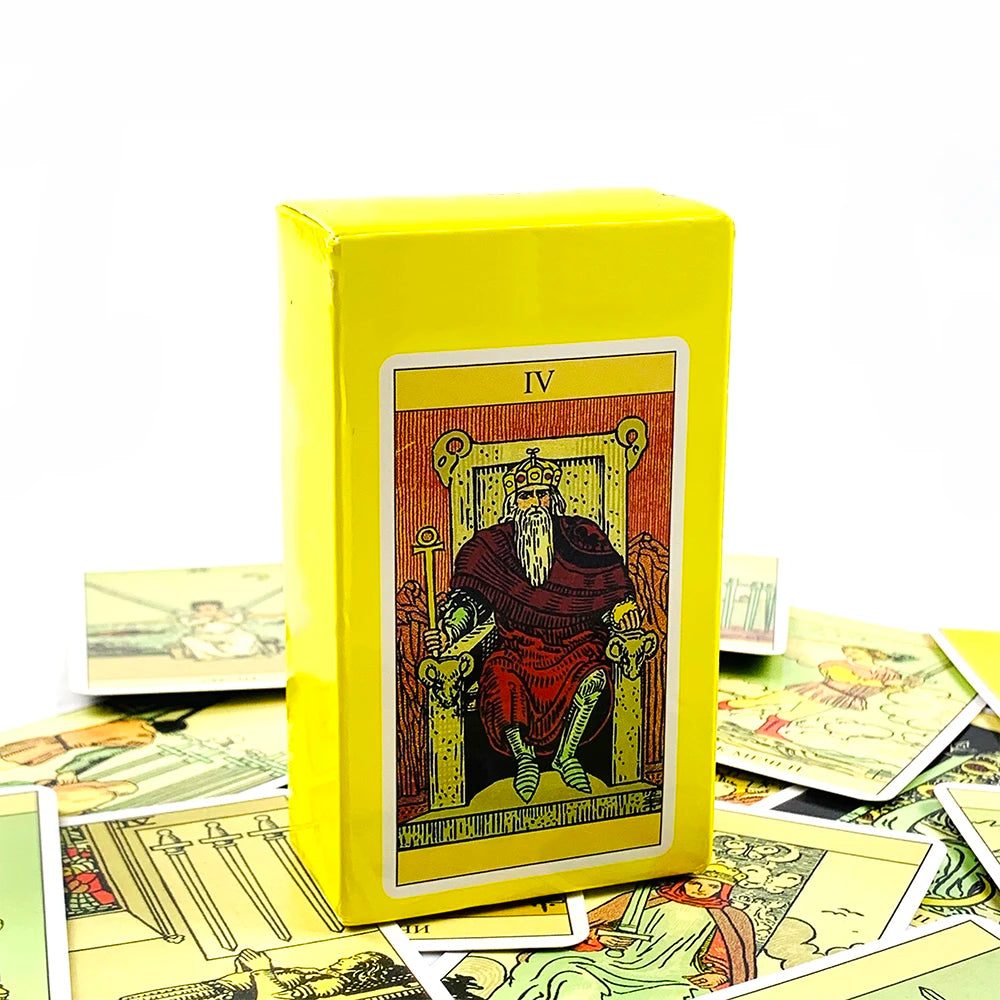 Russian Tarot Cards 78 Tarot Deck With Paper Guidebook,Classic Design For Beginners & Pros, Ideal For Divination, Meditation