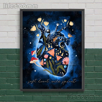 Wicca Witch,Goddess,Beetle,Bee,Wall Art Canvas Painting Mysterious Witchcraft Element Art Poster And Print Home Decor Unframed