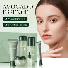 Avocado Skincare 6-Piece Set Includes Nourishing And Moisturizing Eye Cream, Face Cream, And Anti-Wrinkle Skincare Products.