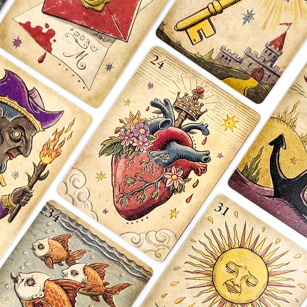 Oracle Cards A 36 Mysterious Divination Oracle Cards Party Entertainment Board Game,Perfect For Spiritual Guidance & Collectors