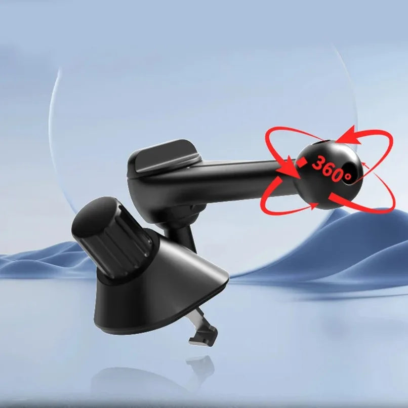 Car Phone Holder Mount Base 17mm Ball Head Air Vent Clip Adjustable Extension Arm For Dashboard Windshield Compatible All Phones