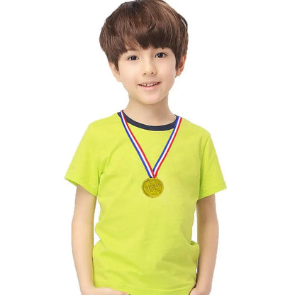 10/20pcs Plastic Gouden Winner Award Medailles Kinderen Verjaardagsfeest Favorieten Sportspel Prijs Speelgoed Voetbal Voetbalfee