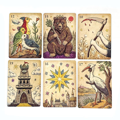 Oracle Cards A 36 Mysterious Divination Oracle Cards Party Entertainment Board Game,Perfect For Spiritual Guidance & Collectors