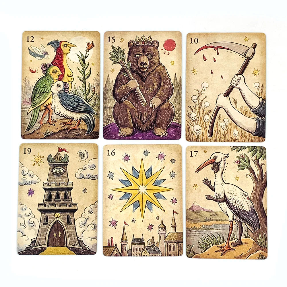 Oracle Cards A 36 Mysterious Divination Oracle Cards Party Entertainment Board Game,Perfect For Spiritual Guidance & Collectors