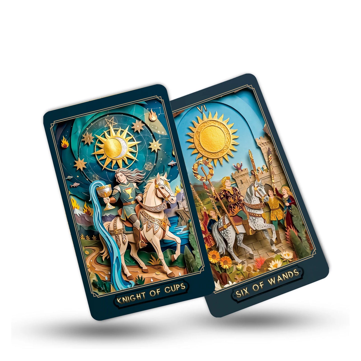 The Gilded Age Tarot | 78 Paper-Cut Art Cards | Includes a Guide, Suitable for Beginners and Experienced Readers
