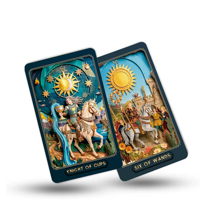 The Gilded Age Tarot | 78 Paper-Cut Art Cards | Includes a Guide, Suitable for Beginners and Experienced Readers
