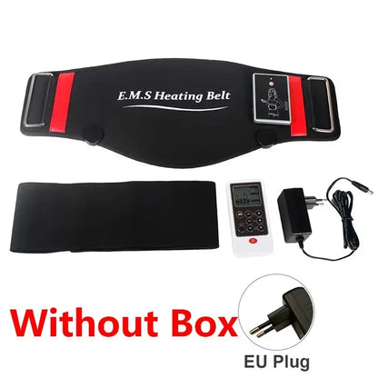 EMS Abdominal Toning Belt Electric Muscle Stimulation Muscle Toner Portable Fitness Massager Waist Trainer Body Slimming Shaping