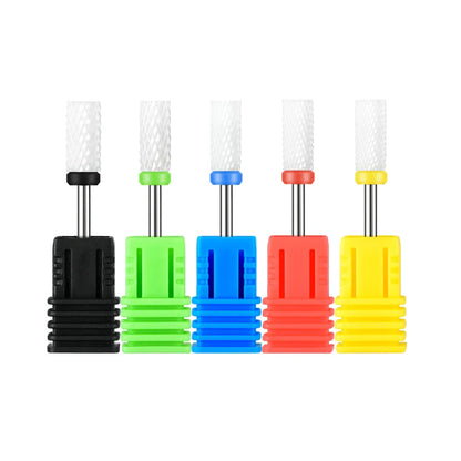 Professional Ceramic Nail Drill Bits Rotate Electric Polishing Milling Cutter Gel Polish Remover Manicure Machine Accessories