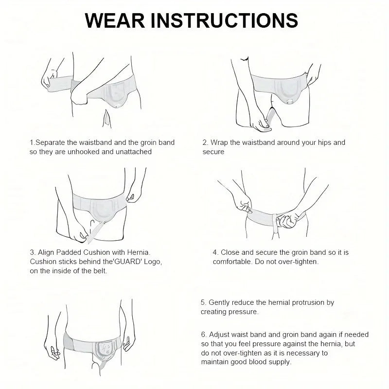 Inguinal Hernia Belt Truss Sports Hernia Support Pain Relief Recovery Strap for Surgical Recovery And Sports Injuries