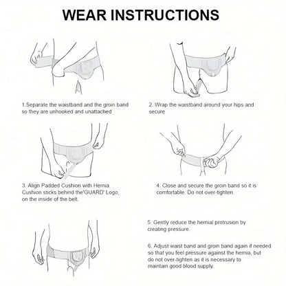 Inguinal Hernia Belt Truss Sports Hernia Support Pain Relief Recovery Strap for Surgical Recovery And Sports Injuries