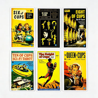 Todd Alcott's Sci-Fi Tarot Cards A 78 Science-Fiction-themed Tarot Deck English Versions Divination Deck Board Playing Game
