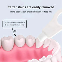 Portable Nano Toothbrush Removing Plaque Eraser Tartar Removing Teeth Cleaning Devices Cleansing Teeth Nano Sponge Toothbrush