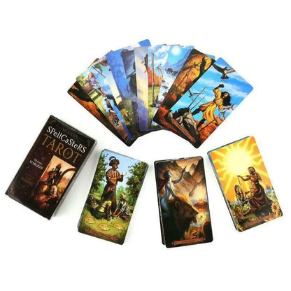 78 Cards for Beginners & Professionals – Divination Tool for Daily Guidance Modern Spellcaster’s Tarot Deck, 11.5*6.3cm