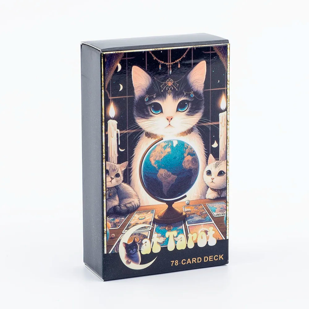 cat tarot cat tarot deck tarot cards 78 card tarot deck beginner tarot deck tarot reading fortune telling cards spiritual gifts witchy gifts mystical gifts cat lover gift divination tools oracle and tarot metaphysical shop tarot collector spirituality tar