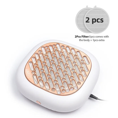 130W Powerful Brushless Nail Dust Collector Super Suction Nail Dust Extractor Nail Art Manicure Fan Vacuum Cleaner With 2 Filter