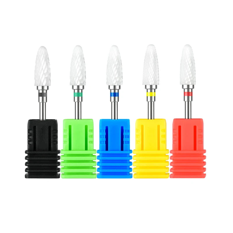 Professional Ceramic Nail Drill Bits Rotate Electric Polishing Milling Cutter Gel Polish Remover Manicure Machine Accessories