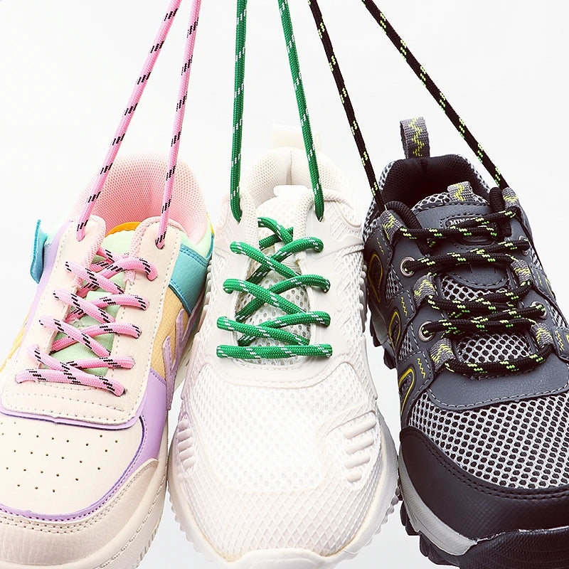 5mm thick Round Shoelace Outdoor Sports Laces Sneaker basketball Shoe Laces length 100/120/140/160cm Shoe accessories 1Pair