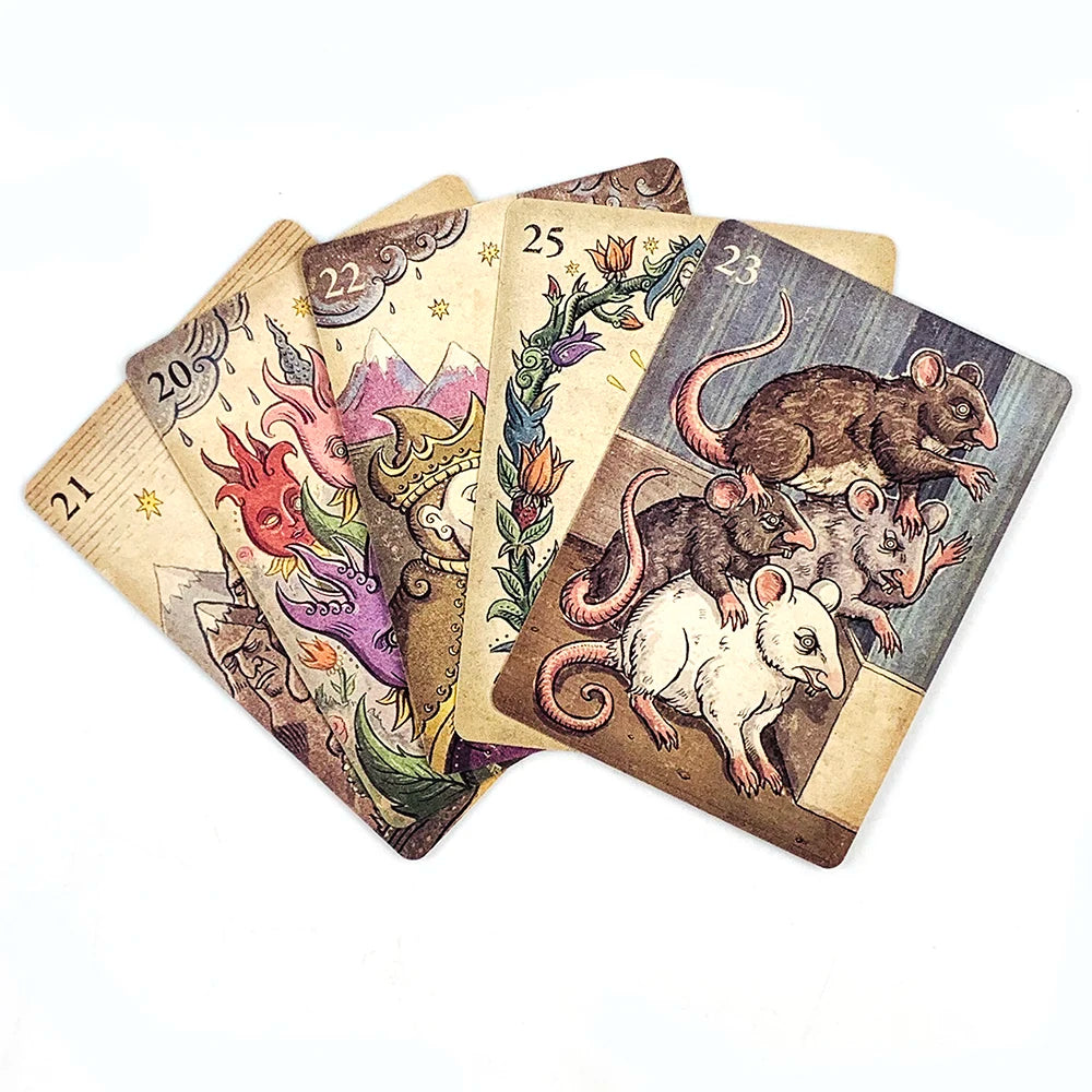Oracle Cards A 36 Mysterious Divination Oracle Cards Party Entertainment Board Game,Perfect For Spiritual Guidance & Collectors