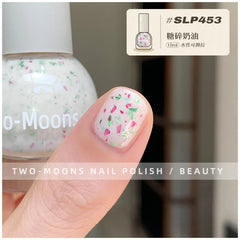 Two Moons 10ml Water-Based Peel Off Nail Glitter Nail Lacquer Quick Drying Nail Art All For Manicure Regular Nail Long Lasting