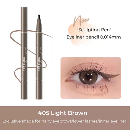 Judydoll New Black Liquid Eyeliner Pencil Waterproof 24 Hours Long Lasting Eye Makeup Smooth Superfine Eye Liner Pen
