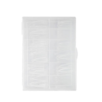 100/120Pcs/Box Stiletto Clear Dual System Nails Forms False Tips Quick Building Gel Mold Full Cover Nail Extension Forms Tools