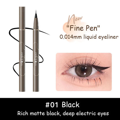Judydoll New Black Liquid Eyeliner Pencil Waterproof 24 Hours Long Lasting Eye Makeup Smooth Superfine Eye Liner Pen