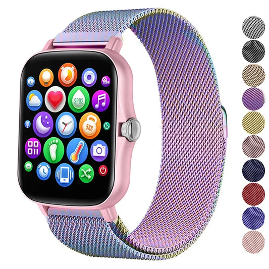 20mm strap For Amazfit GTS 4/3/2e/Mini/stratos 3/2 Metal Magnetic loop 22mm watch Bracelet Amazfit Gtr 4/3/pro/2e/bip-u-s-lite