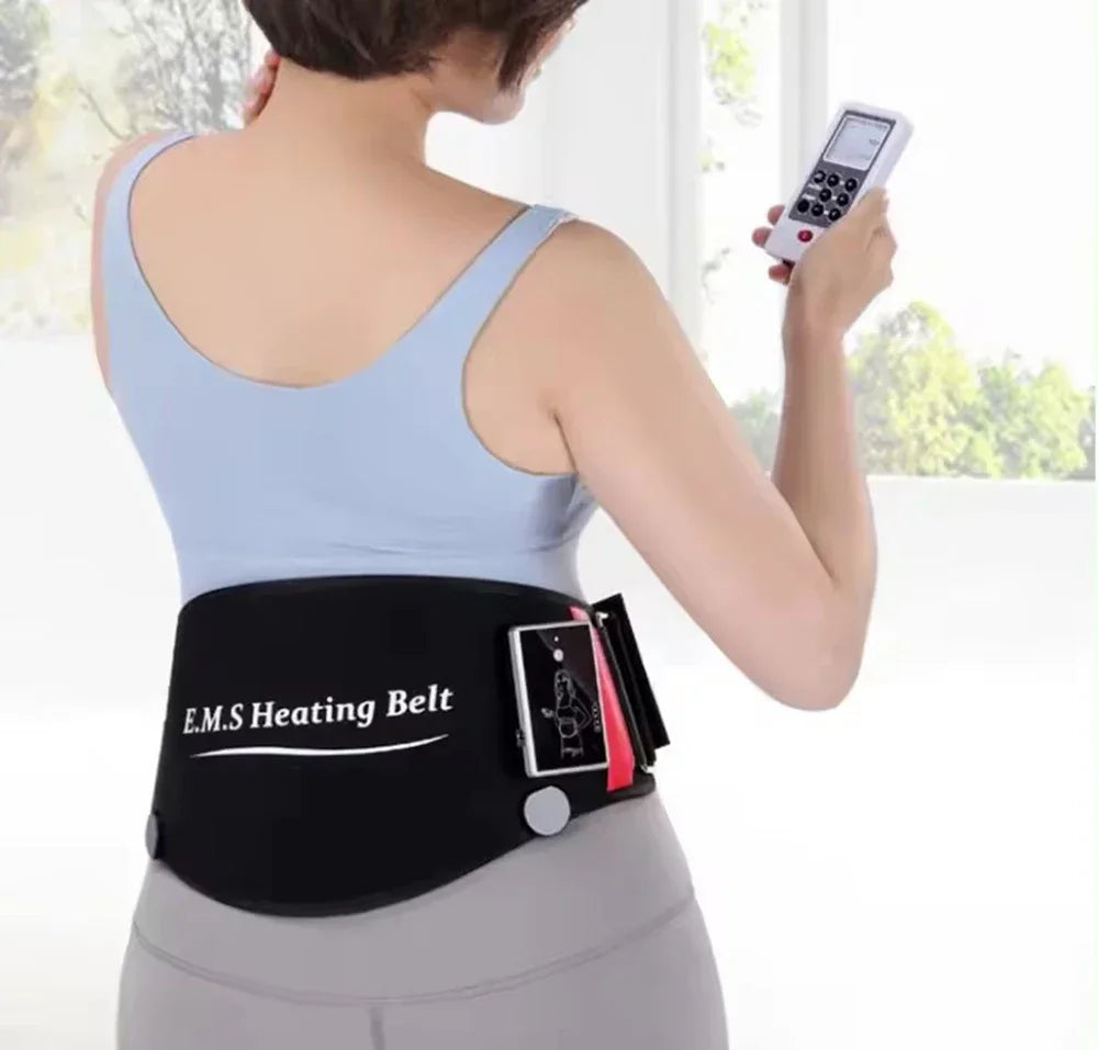 EMS Abdominal Toning Belt Electric Muscle Stimulation Muscle Toner Portable Fitness Massager Waist Trainer Body Slimming Shaping